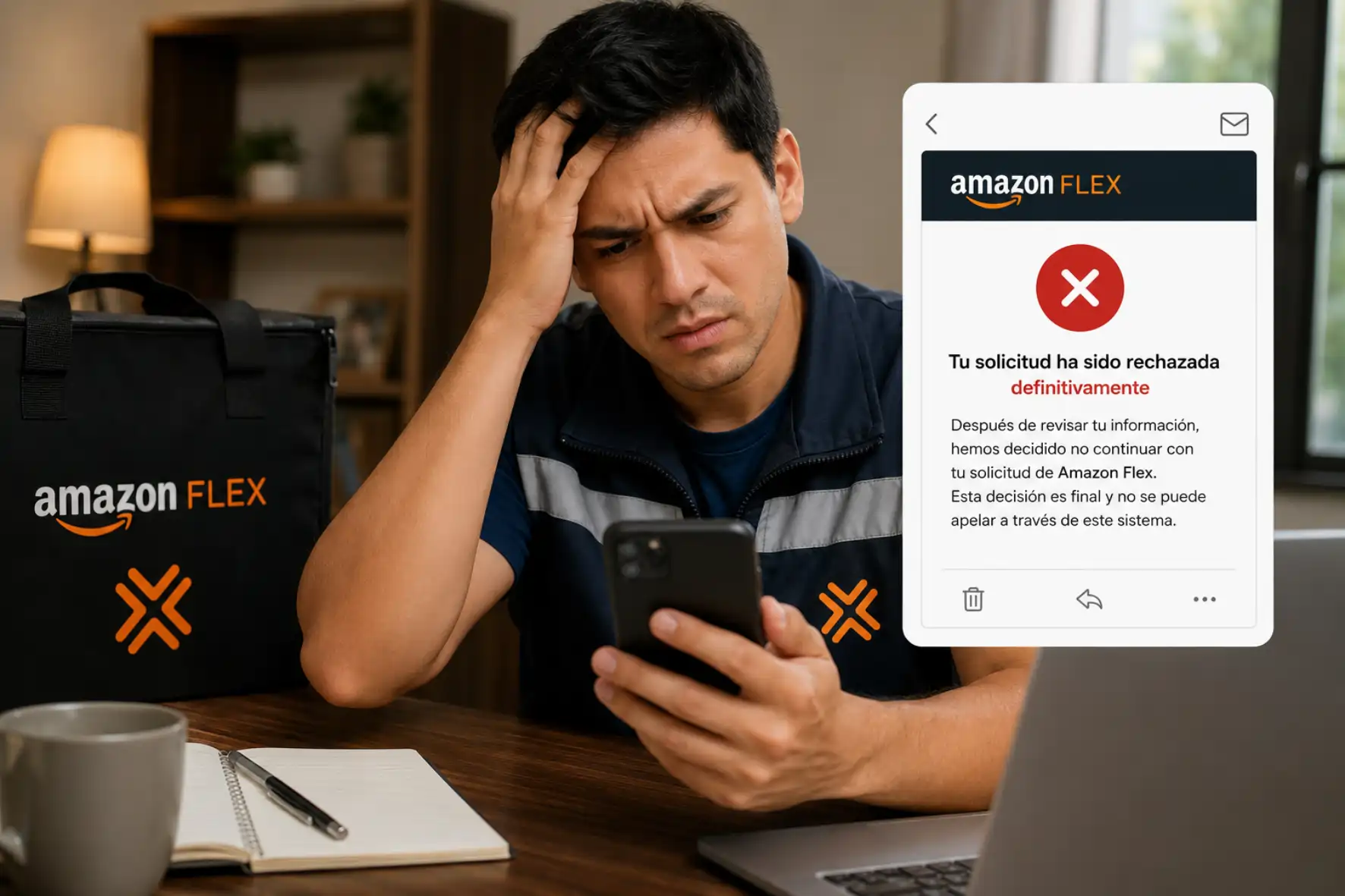 Amazon Flex no me deja registrarme: causas y cómo solucionarlo