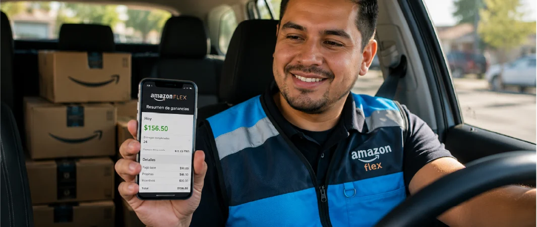 ¿Cuánto gana un repartidor de Amazon Flex al mes en 2026?