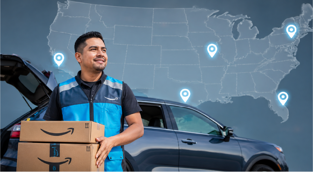 Estados donde opera Amazon Flex en 2026 – Estados Unidos