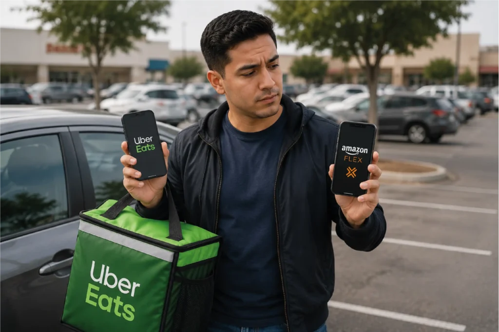 Repartidor de uber eats y amazon flex