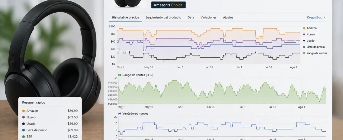 Cómo usar Keepa para Amazon FBA: tutorial completo para leer gráficos y tomar mejores decisiones
