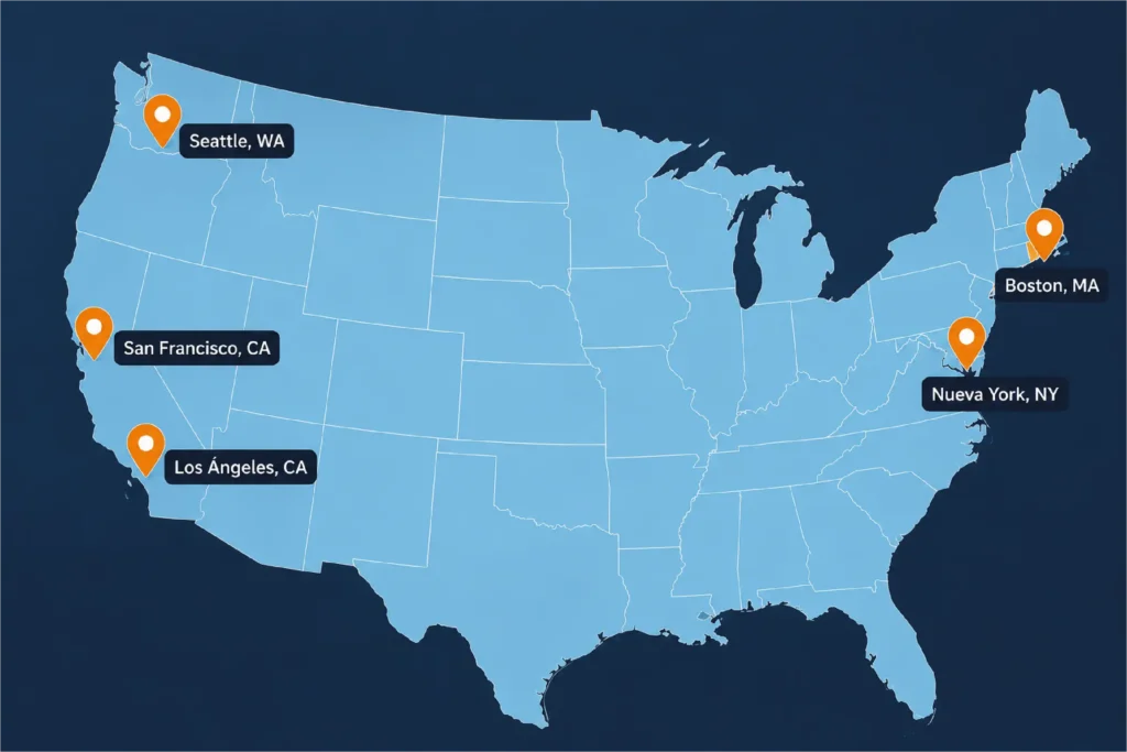 Las 5 ciudades de Estados Unidos que mejor pagan en Amazon Flex