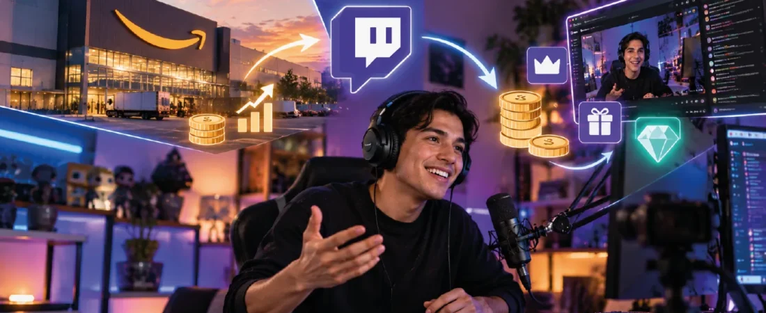 Cómo Twitch genera ingresos para Amazon y para los streamers