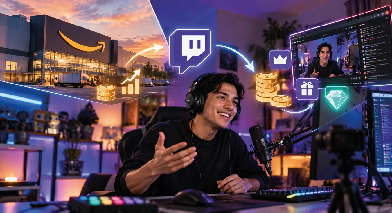 Cómo Twitch genera ingresos para Amazon y para los streamers